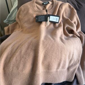 NAADAM Women's Tan Crew Neck Sweater